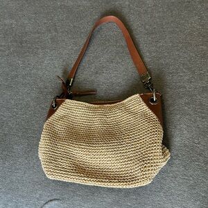 The Sak Bag Indio Crochet Knit Shoulder Purse Boho